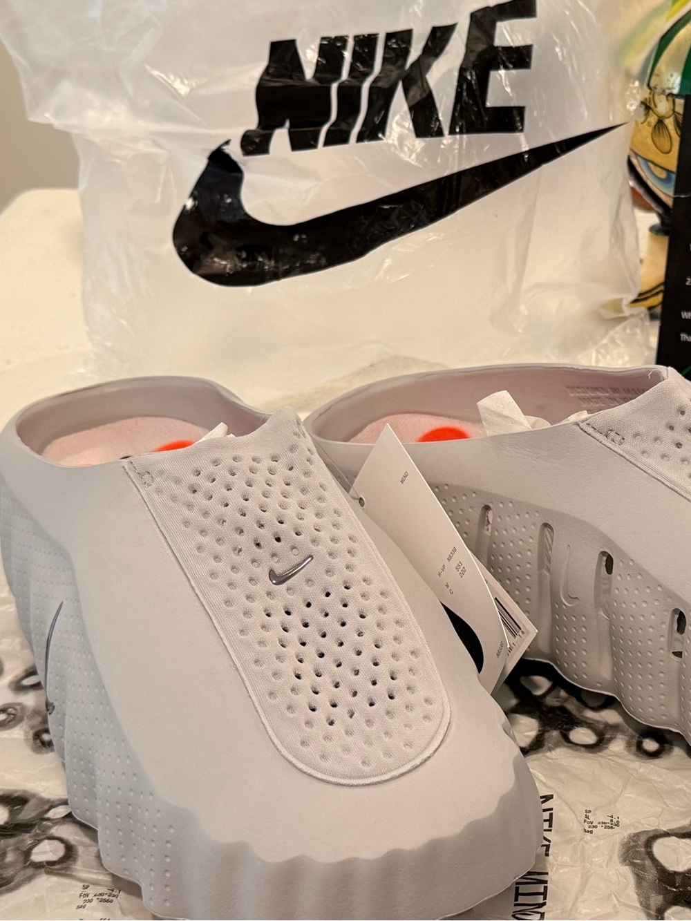 NWOB Nike MIND Slip-On Sneakers with Orange Insole Accents - Picture 5 of 10